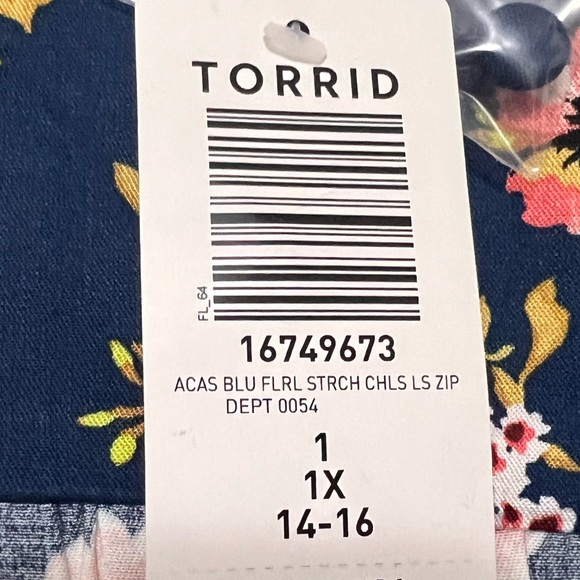 Torrid Floral Mini Challis High-Low Shirt Dress BNWT Size 1 - Picture 12 of 12